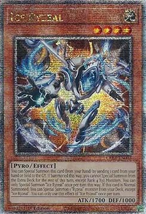 Yu-Gi-Oh! CRBR Ice Ryzeal (V.2 - Quarter Century Secret Rare)