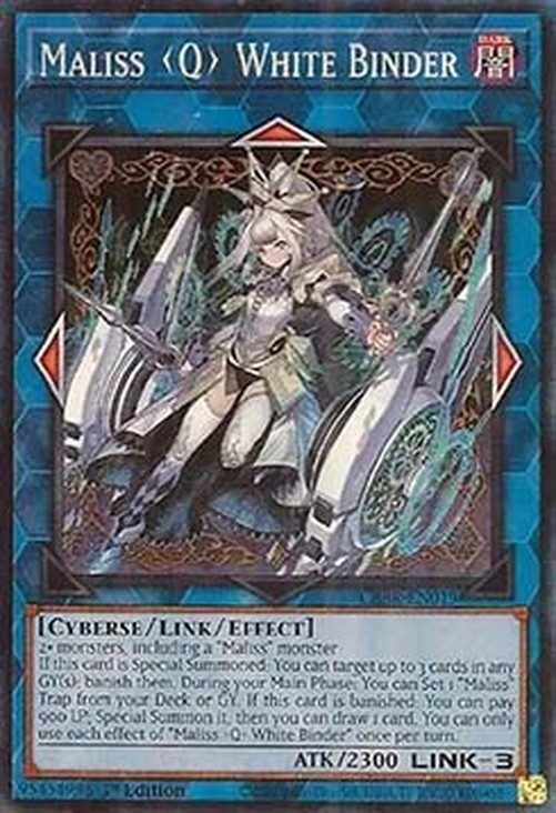 Yu-Gi-Oh! CRBR Maliss Q White Binder (V.2 - Collectors Rare)