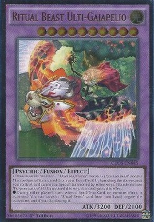 Yu-Gi-Oh! CROS Ritual Beast Ulti-Gaiapelio (V.2 - Ultimate Rare)