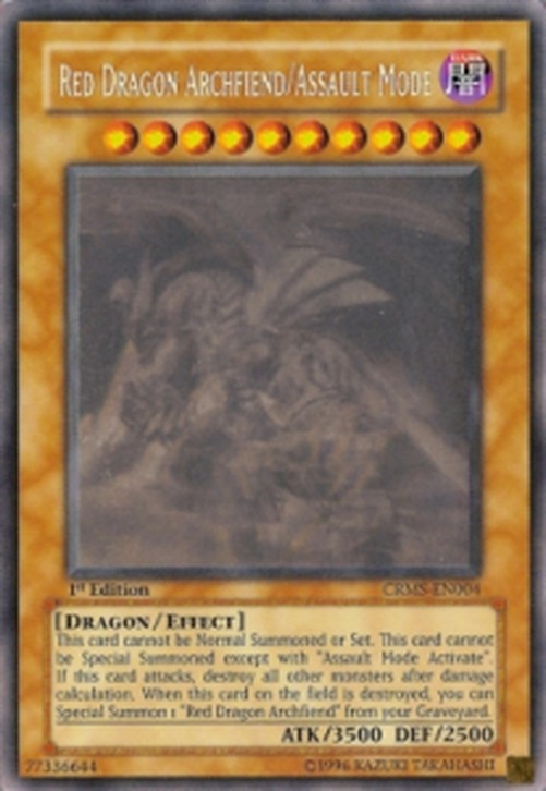 Yu-Gi-Oh! CRMS Red Dragon Archfiend/Assault Mode (V.6 - Ghost Rare)
