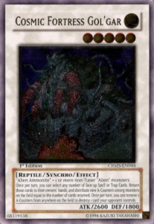 Yu-Gi-Oh! CRMS Cosmic Fortress Gol'gar (V.1 - Ultimate Rare)