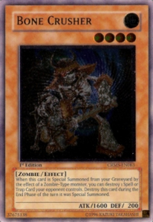 Yu-Gi-Oh! CRMS Bone Crusher (V.2 - Ultimate Rare)
