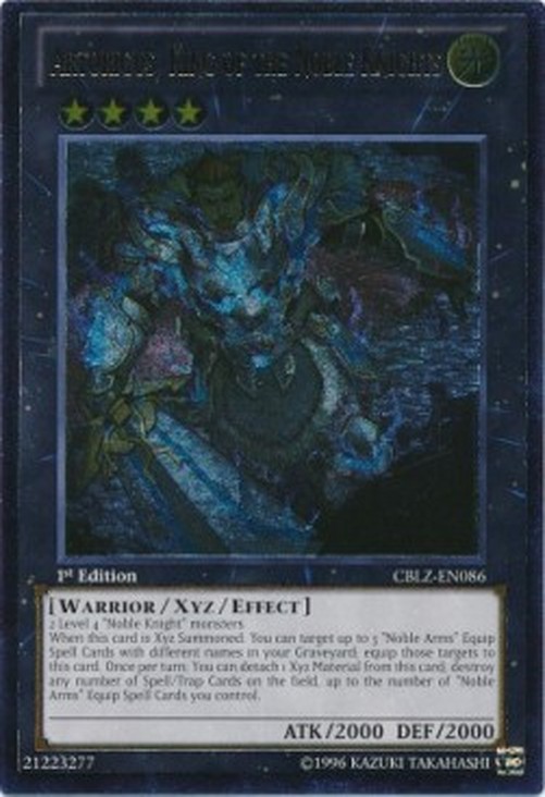 Yu-Gi-Oh! CBLZ Artorigus, King of the Noble Knights (V.2 - Ultimate Rare)