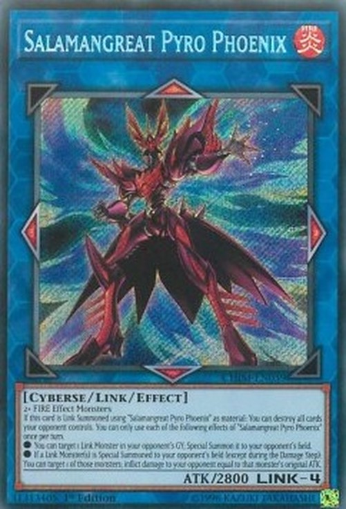 Yu-Gi-Oh! CHIM Salamangreat Pyro Phoenix (V.1 - Secret Rare)