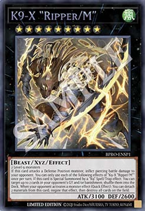 Yu-Gi-Oh! BPRO K9-X "Ripper/M" (V.3 - Secret Rare)