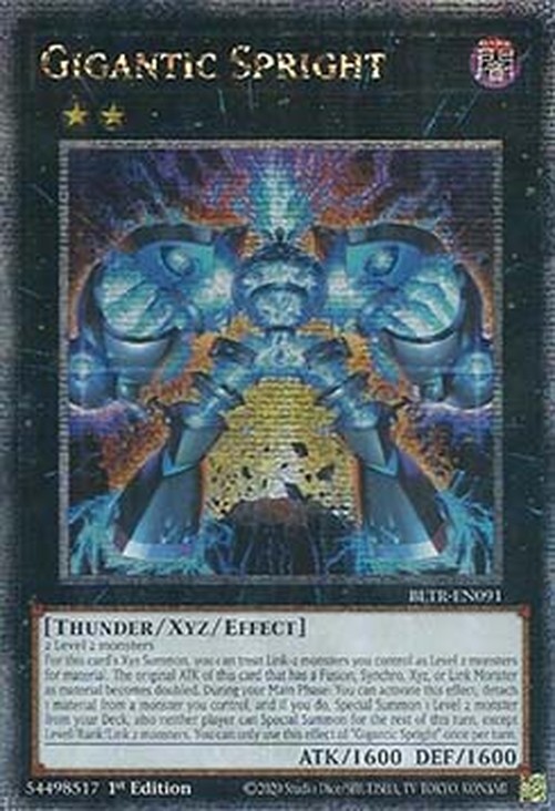Yu-Gi-Oh! BLTR Gigantic Spright (V.2 - Quarter Century Secret Rare)