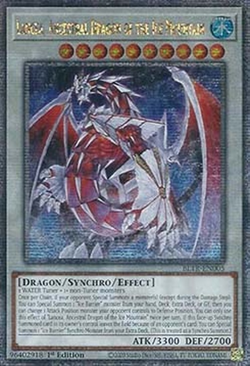 Yu-Gi-Oh! BLTR Lancea, Ancestral Dragon of the Ice Mountain (V.2 - Quarter