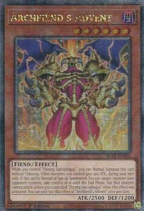 Yu-Gi-Oh! BLTR Archfiend's Advent (V.2 - Quarter Century Secret Rare)